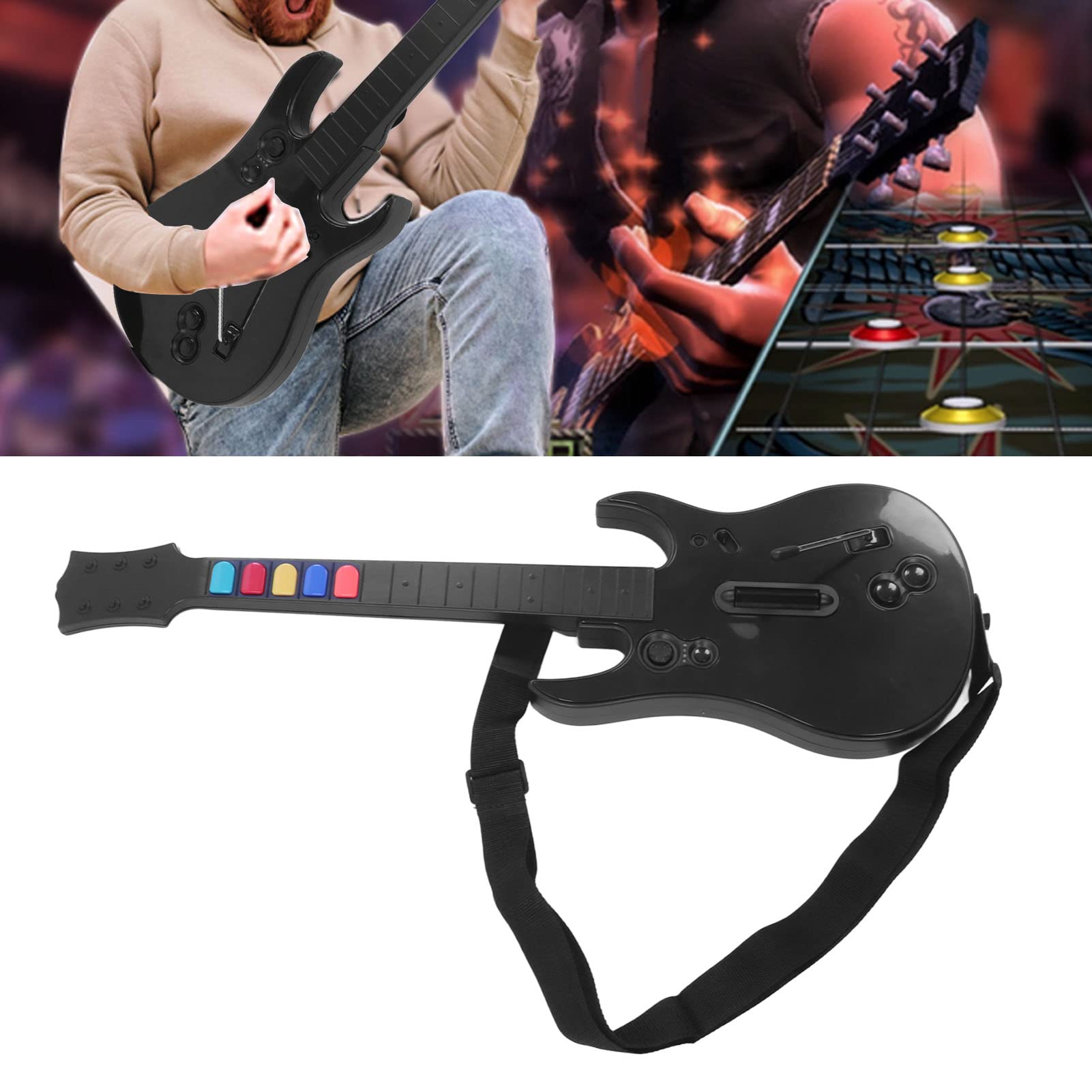ロックバンド3ROCK BANDギターコントローラー　ソフト3本付 Amazon.com: Rock Band 3 - Wireless Fender Stratocaster Guitar